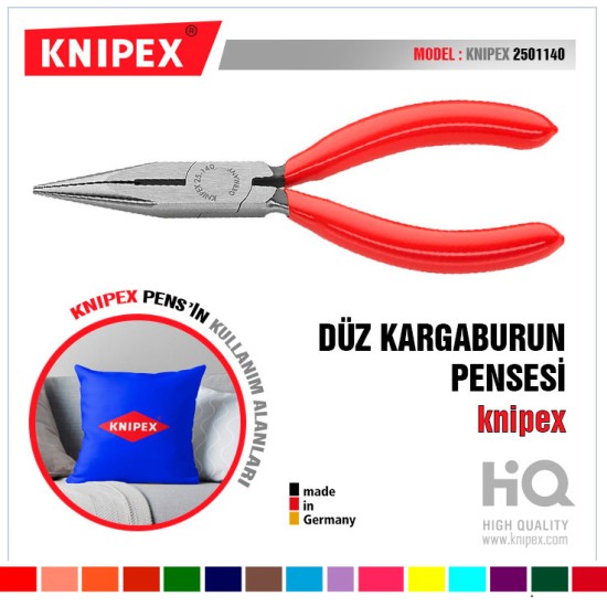 KNIPEX 2501140 DUZ KARGABURUN PENSE