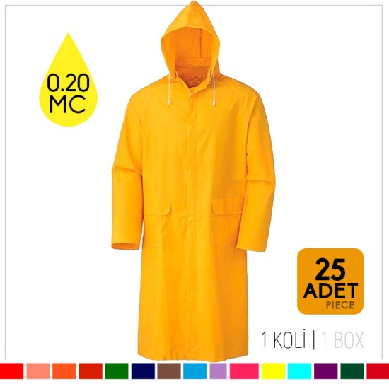 Eva Yağmurluk 0.20 MC (Sarı) 25 ADET KOLİ
